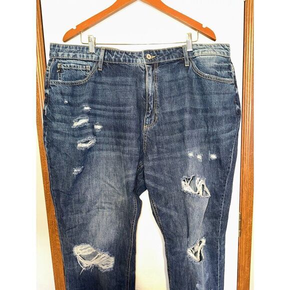 NWOT KanCan Beatrice Ultra High Rise Boyfriend Jeans - Plus Sz 3XL - Picture 7 of 14